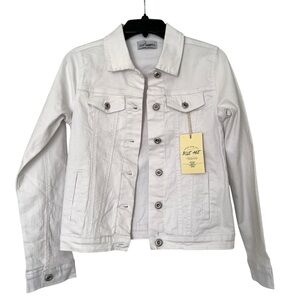 BLUE AGE white denim jacket cotton NWT size Small